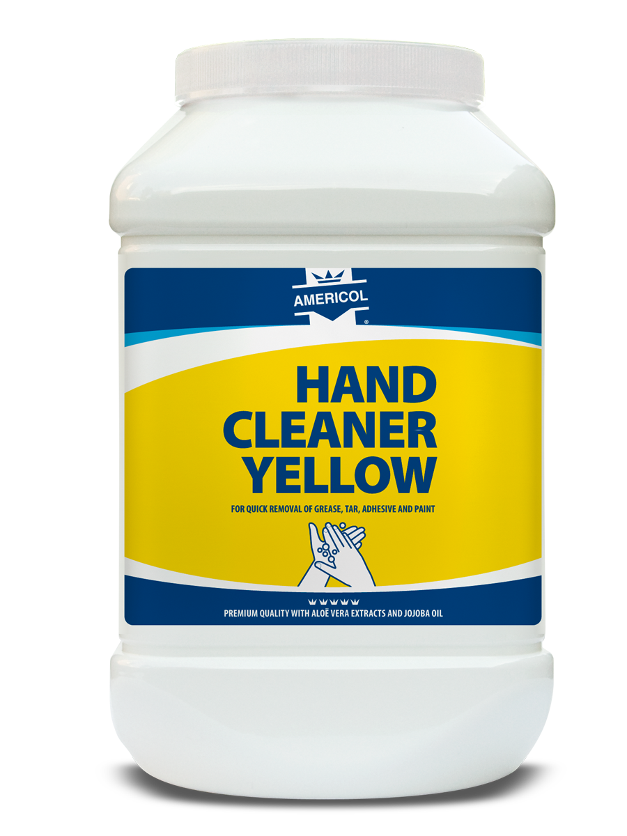 Limpiador de manos amarillo, frasco de 4,5 l