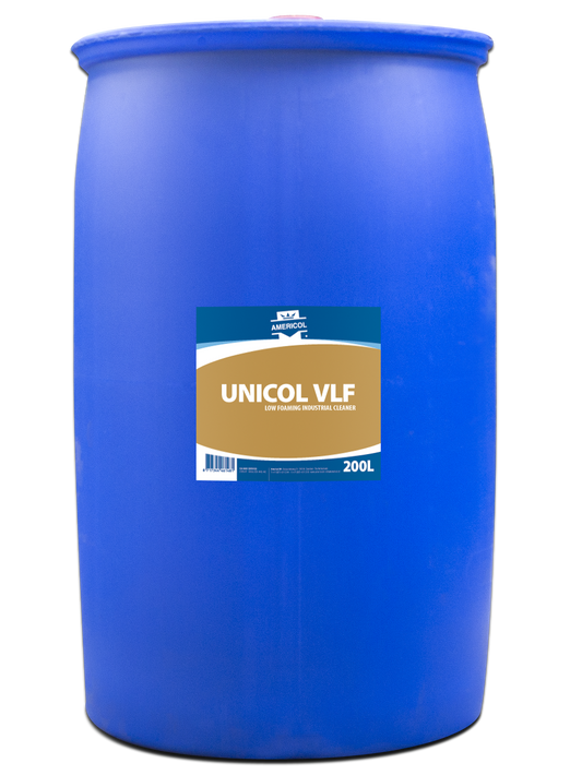 Unicol VLF 200 Litros - Limpiador Industrial Concentrado Baja Espuma