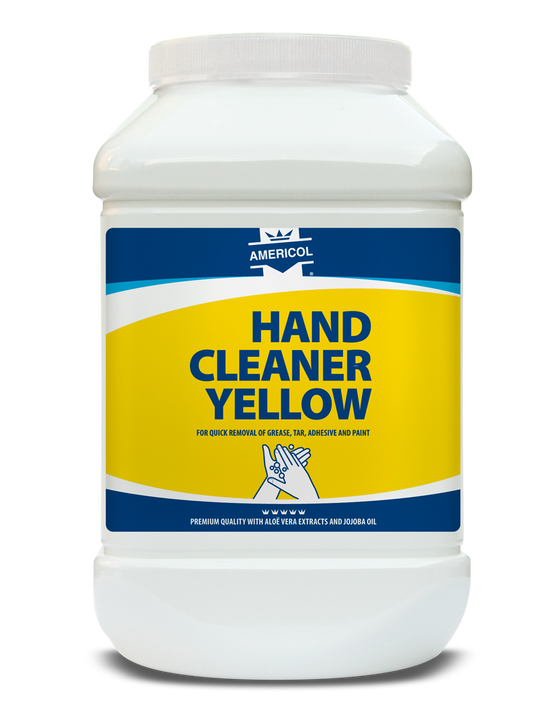 Limpiador de manos amarillo, frasco de 4,5 l