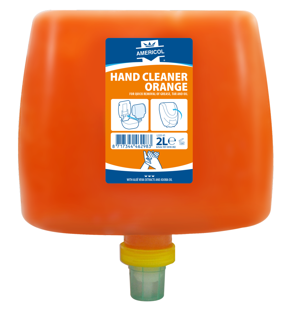 Limpiador de manos naranja 2L