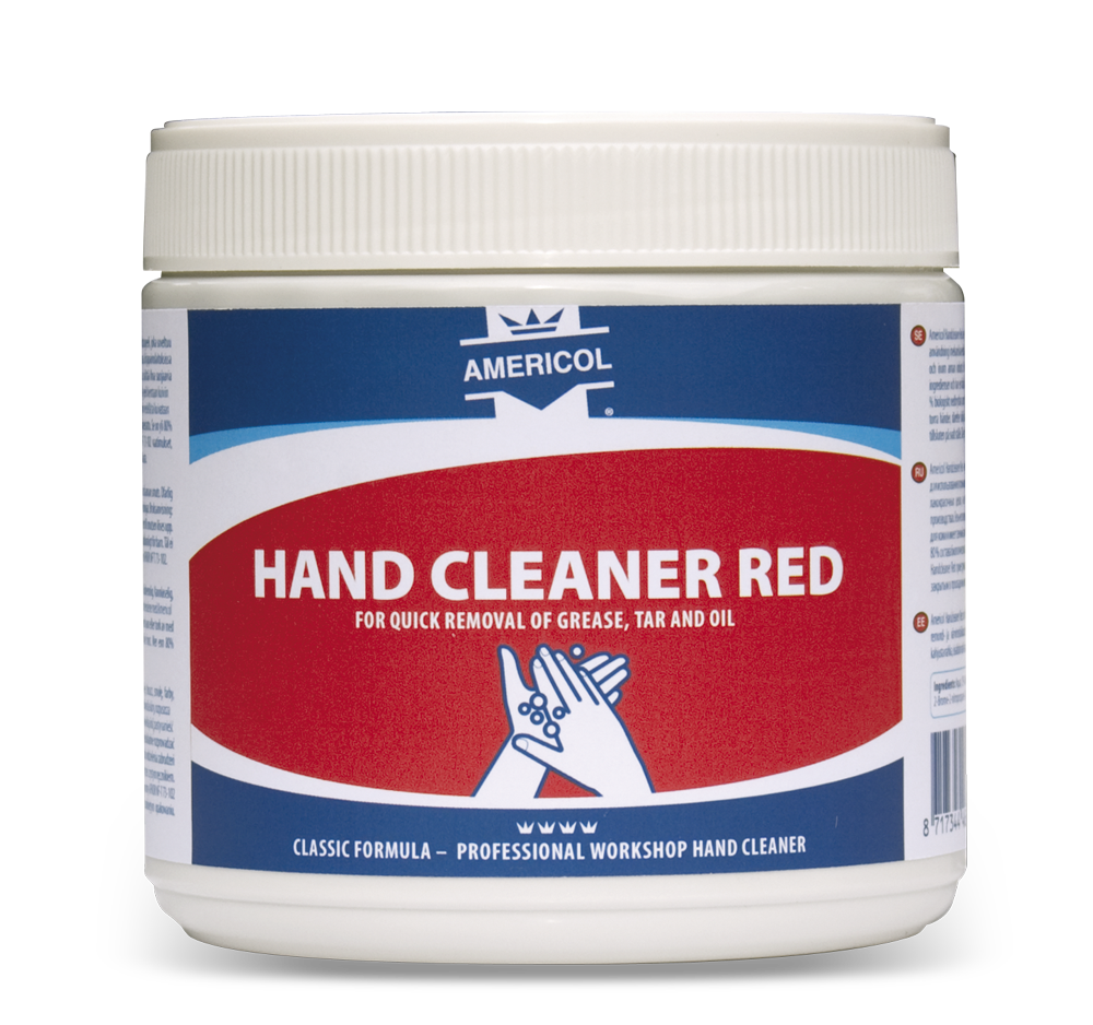 Limpiador de manos rojo 600 ml
